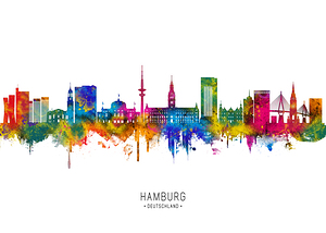 Hamburg Germany Skyline