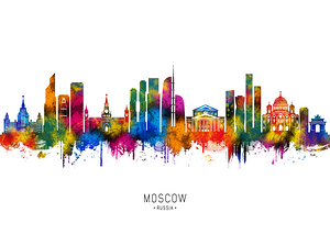 Moscow Russia Skyline