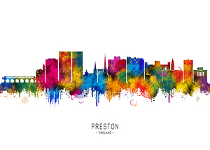 Preston England Skyline