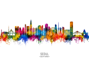 Seoul South Korea Skyline