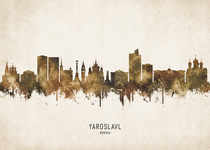 Yaroslavl Russia Cityscape Vintage