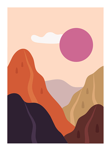 Modern nature scenes. d