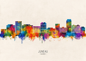 Juneau Alaska Skyline Beige