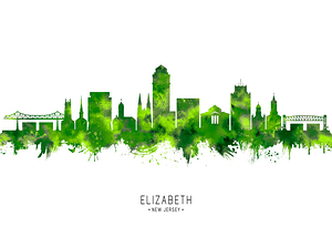 Elizabeth New Jersey Cityscape