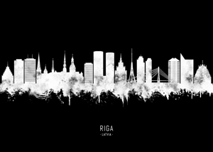 Riga Latvia BW