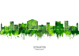 Scranton Pennsylvania Cityscape