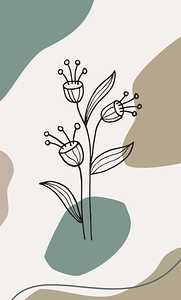 Abstract boho design. b