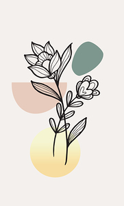 Modern boho design. a