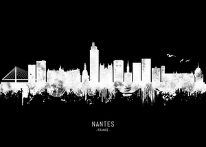 Nantes France BW