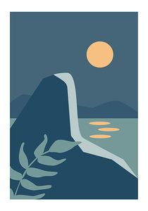  Colorful landscape poster. c