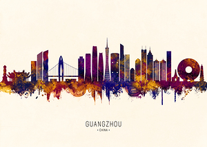 Guangzhou China Skyline