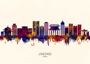 Jingzhou China Skyline