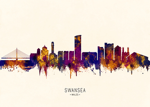 Swansea Wales Skyline