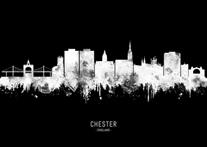 Chester England BW