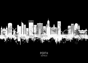 Perth Australia BW