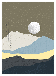 Abstract mountain background