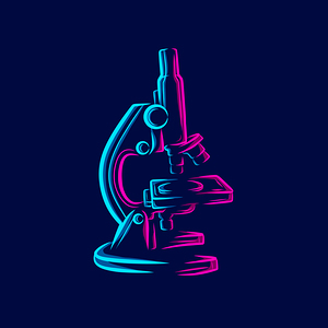 Colourful microscope design by Towseef Dar