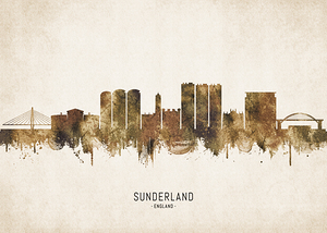 Sunderland England Cityscape Vintage