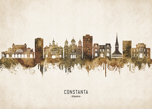 Constanta Romania Cityscape Vintage