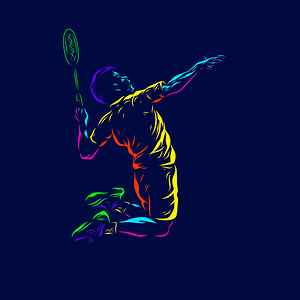 Badminton smash shot by Towseef Dar