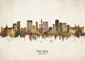 Pretoria South Africa Cityscape Vintage