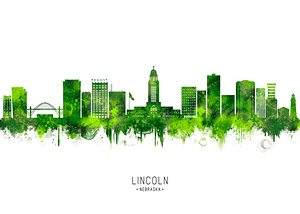 Lincoln Nebraska Cityscape