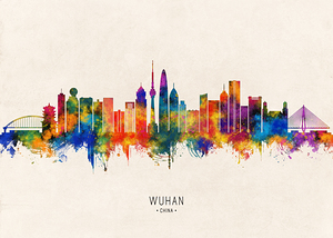 Wuhan China Skyline Beige