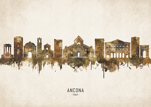 Ancona Italy Cityscape Vintage