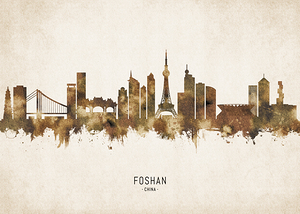 Foshan China Cityscape Vintage