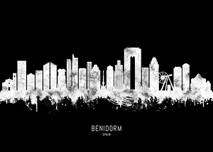 Benidorm Spain BW