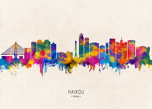 Haikou China Skyline Beige