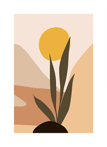 Minimalistic abstract wall art. a