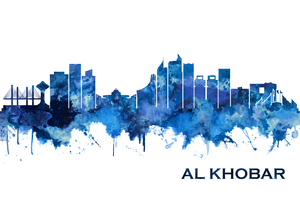 Al Khobar Saudi Arabia Skyline Blue