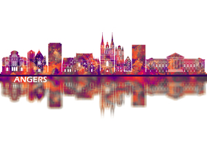Angers France Skyline