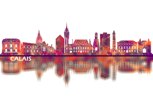 Calais France Skyline