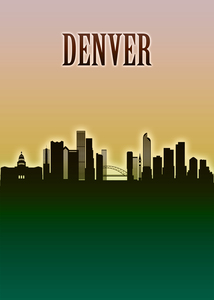 Denver Skyline Minimal
