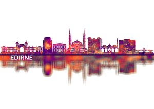 Edirne Turkey Skyline