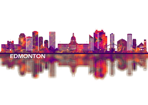 Edmonton Canada Skyline
