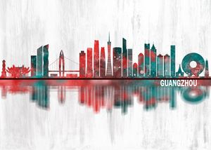 Guangzhou China Skyline