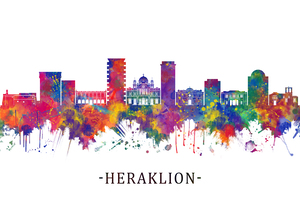 Heraklion Greece Skyline