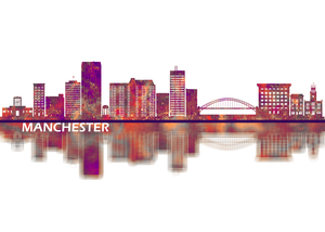 Manchester New Hampshire Skyline