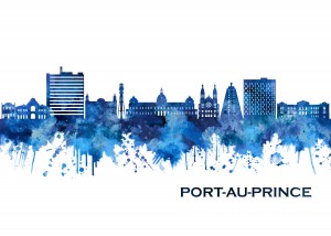 Port-Au-Prince Haiti Skyline Blue