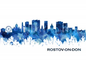 Rostov-on-Don Russia Skyline Blue
