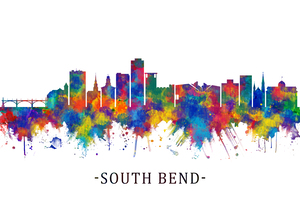 South Bend Indiana Skyline