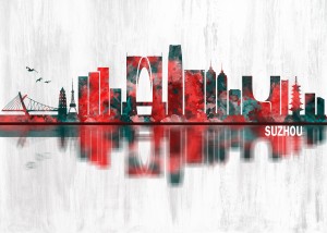 Suzhou China Skyline