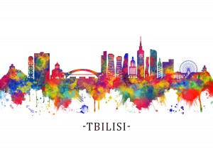 Tbilisi Georgia Skyline