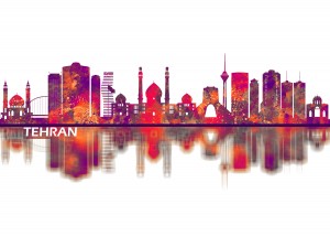 Tehran Iran Skyline