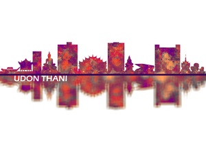 Udon Thani Thailand Skyline