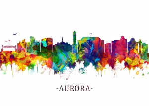 Aurora Colorado Skyline