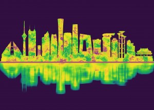 Beijing China Skyline